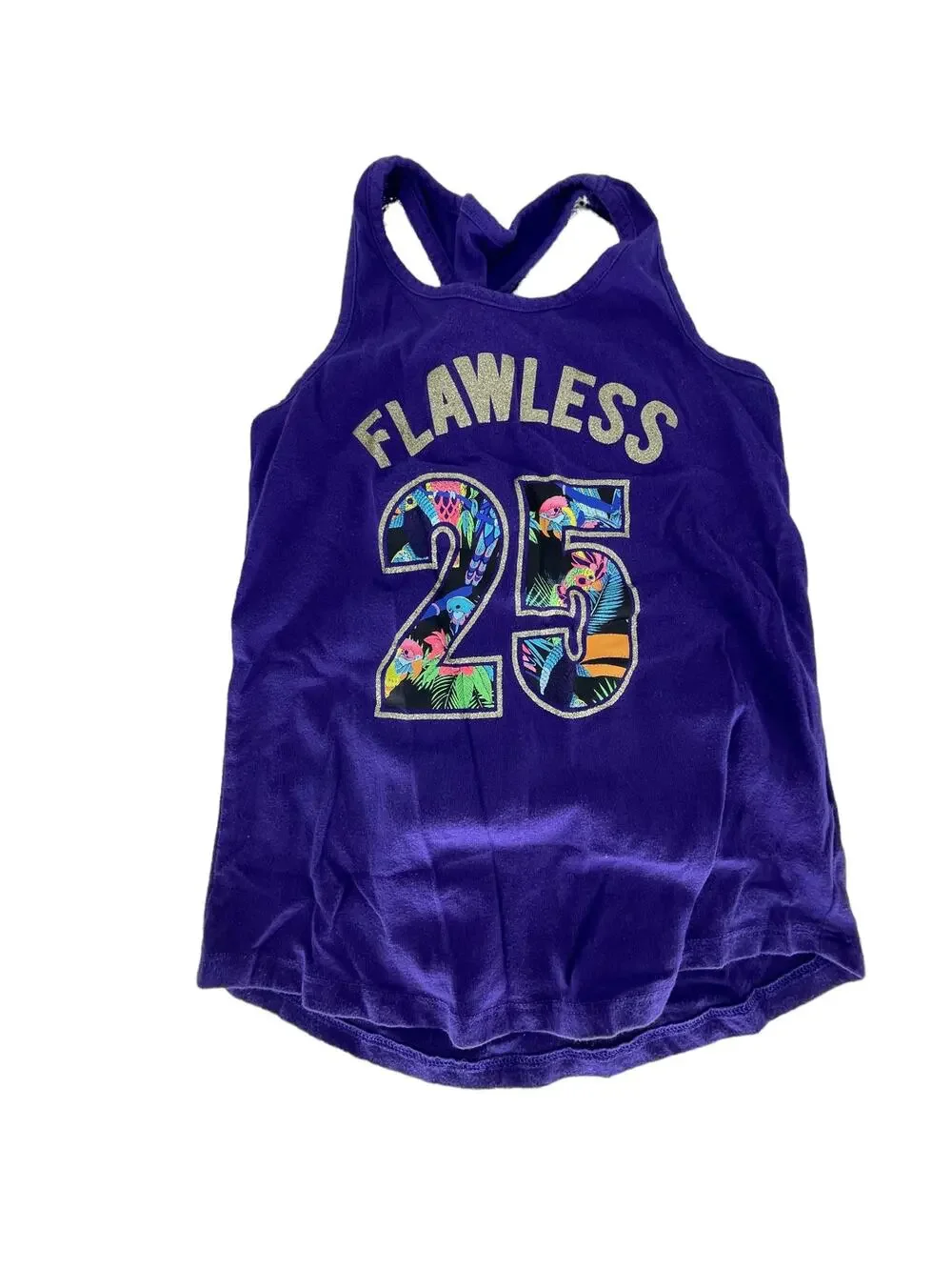 The Children's Place Purple Flawless Graphic Tank Top Youth Size Medium 7/8 Girl